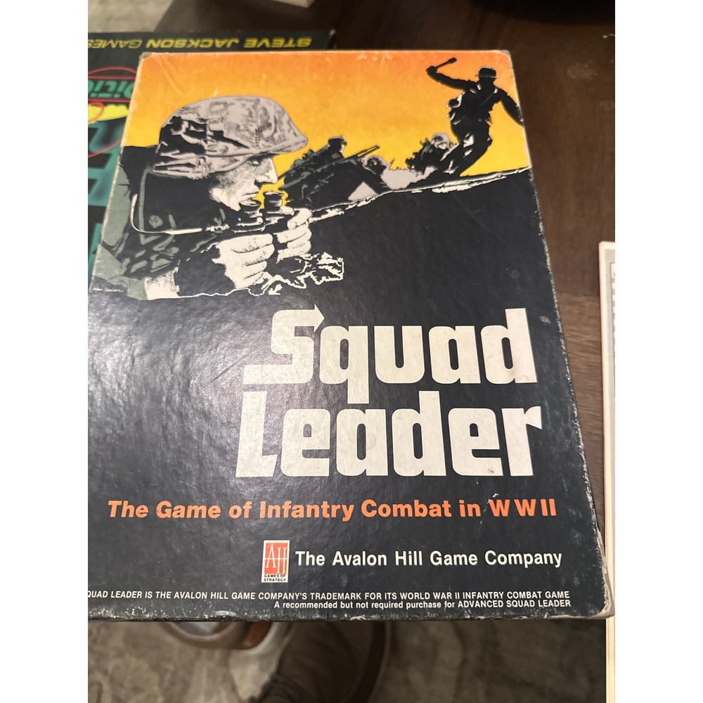 Avalon Hill Squad Leader Board Game WWII Infantry Combat Strategy 4th Edition